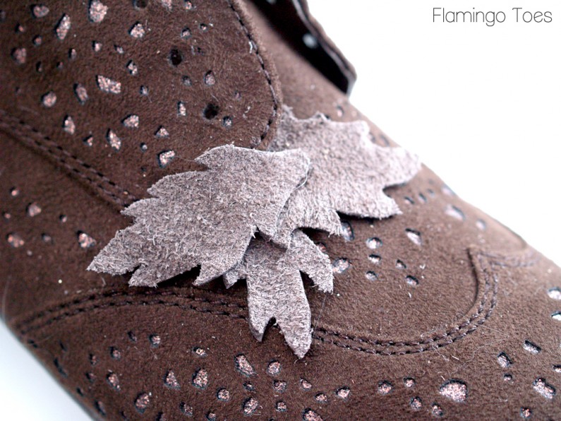 Leather Leafs on Shoes