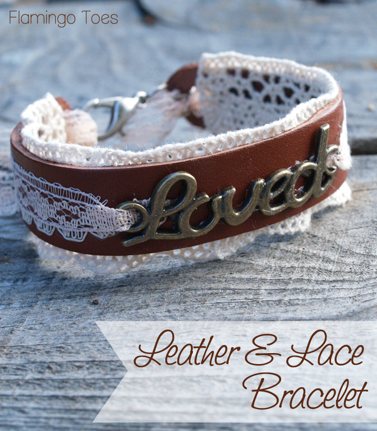Leather and Lace Loved Bracelet