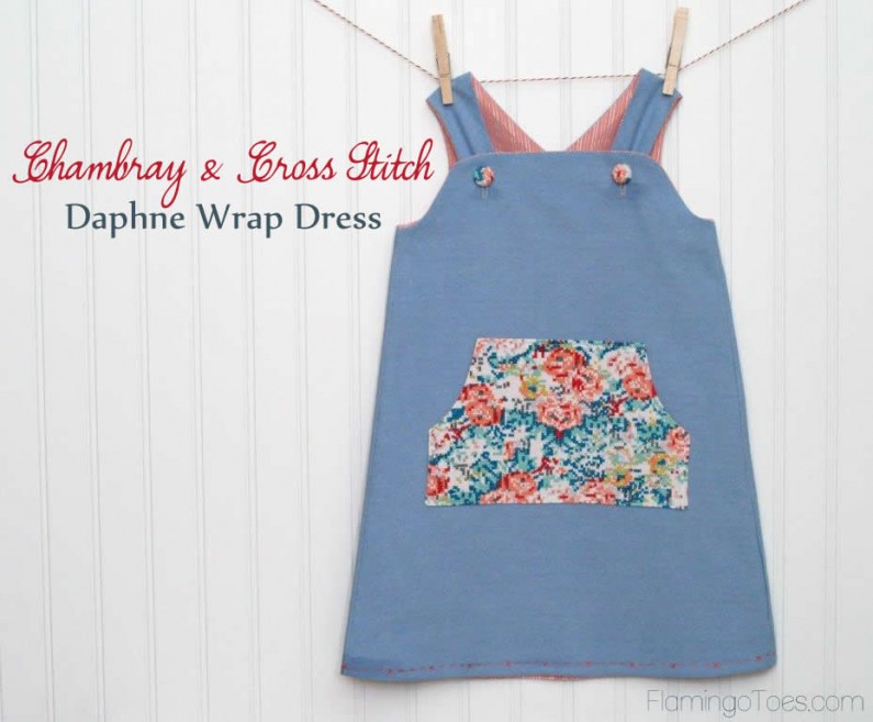 Chambray Daphne Wrap Dress