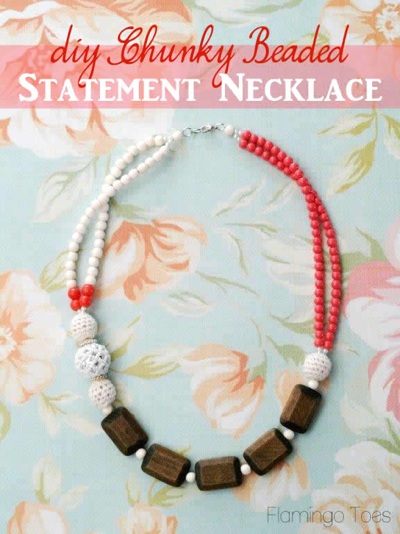 diy Chunky Beaded Statement Necklace