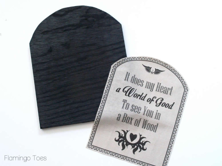 Making Wood and Fabric Tombstones