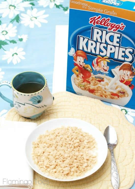 Kelloggs rice krispies breakfast