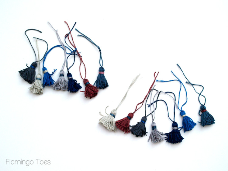 How to Make Mini Tassels, a tutorial featured by top US craft blog, Flamingo Toes.