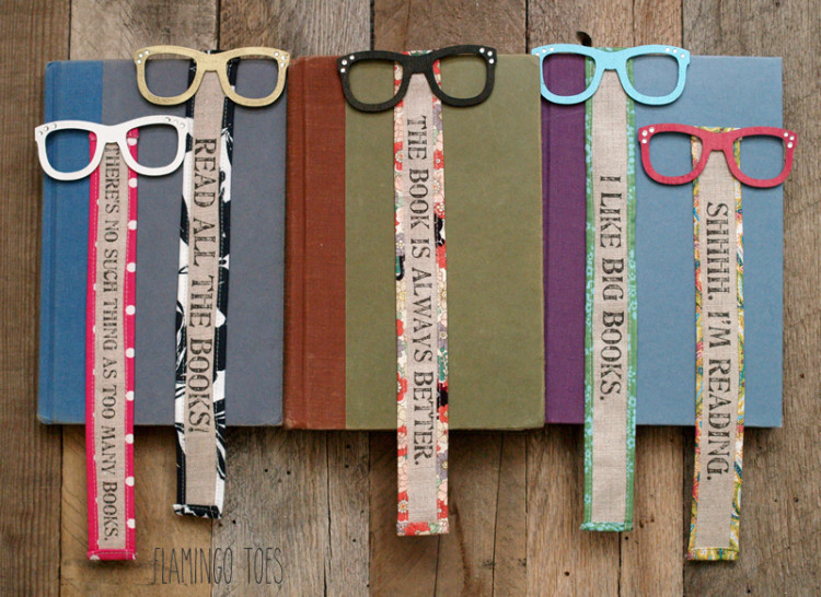 Silly Wood and Fabric Bookmarks