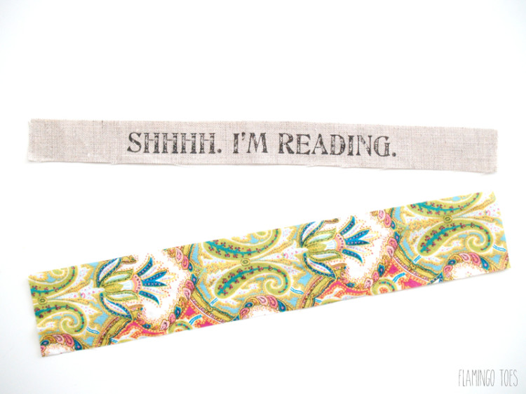 bookmark and backing