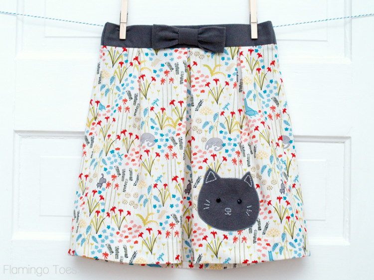 Little Girls Kitten Skirt