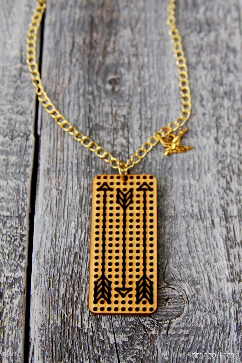 Arrow Embroidery Necklace