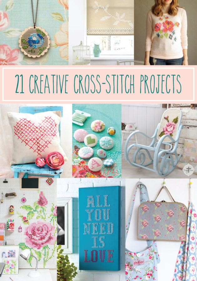 21 Creative Cross Stitch Projects - these are all so fun!