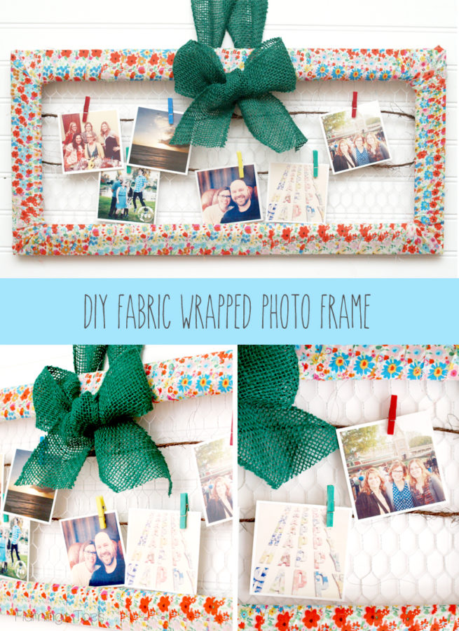 DIY-Fabric-Wrapped-Photo-Frame