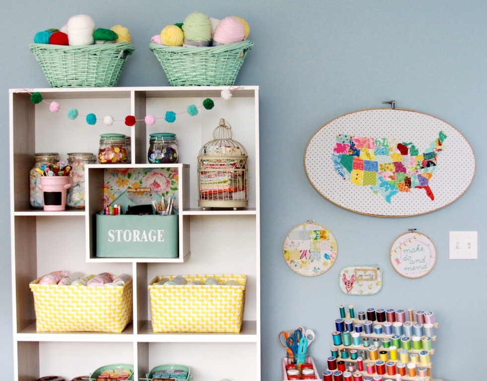 Creative Craft Room Storage -Flamingo Toes