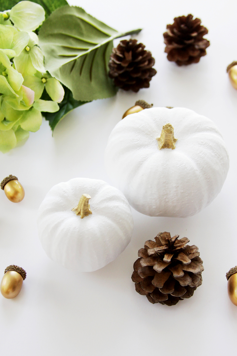 3D Printed Pumpkins created with HP Sprout