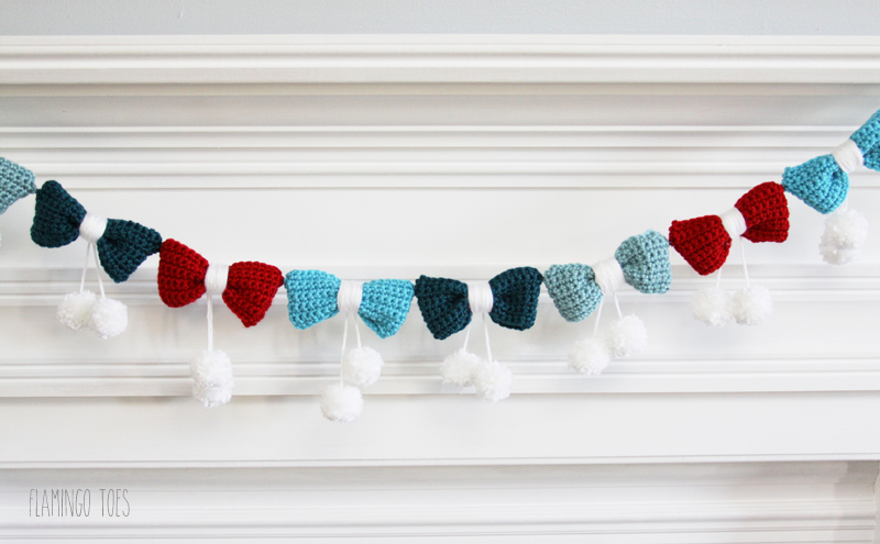 Crochet Bows Garland