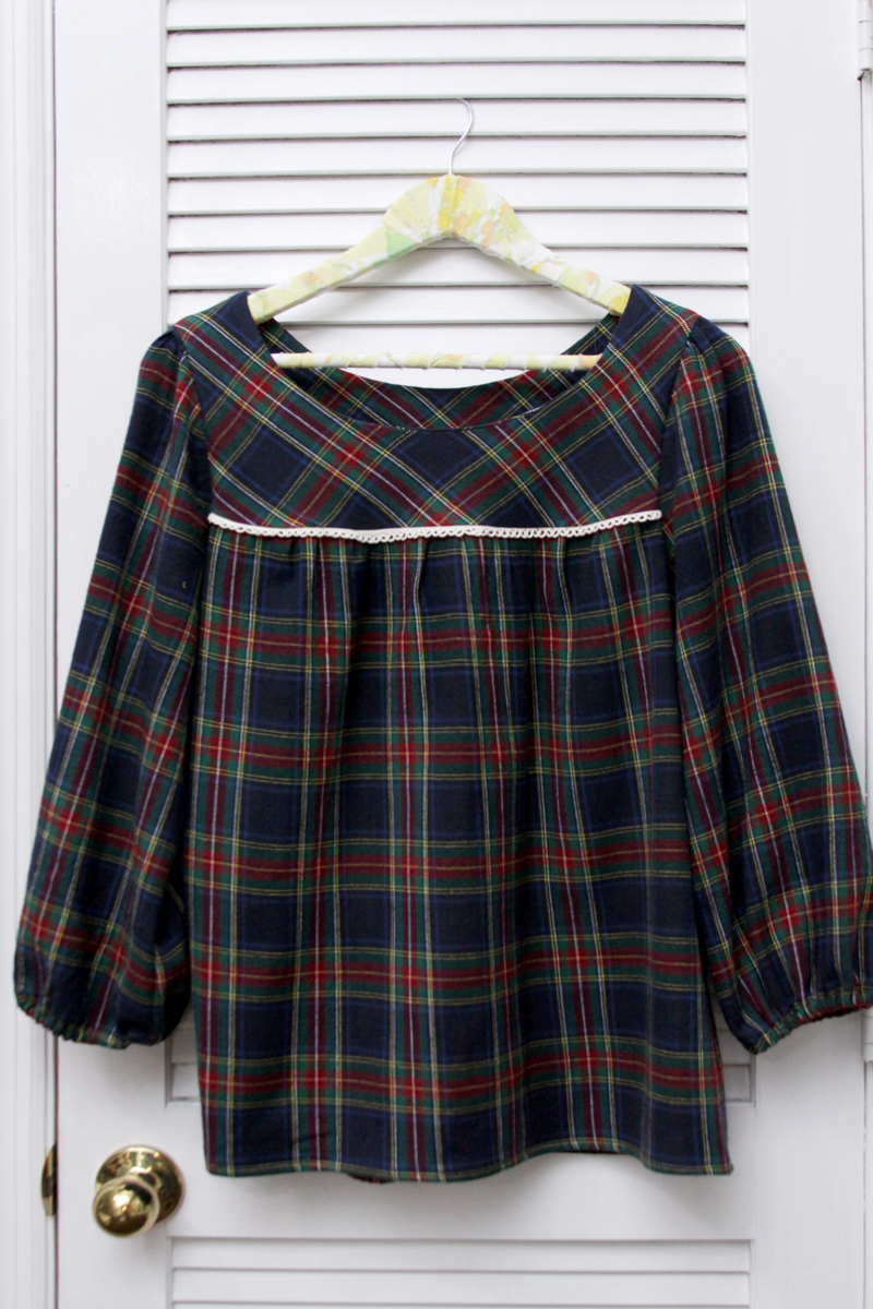 Flannel Ruby Top