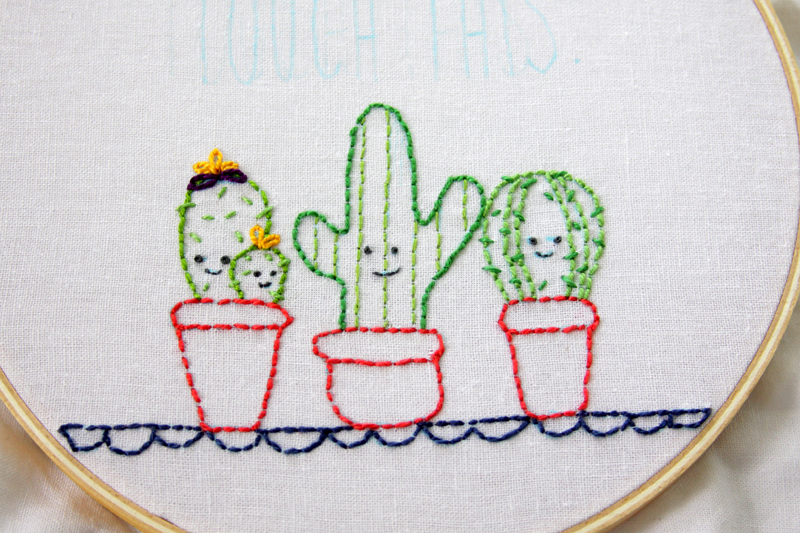 Cute Cactus Embroidery