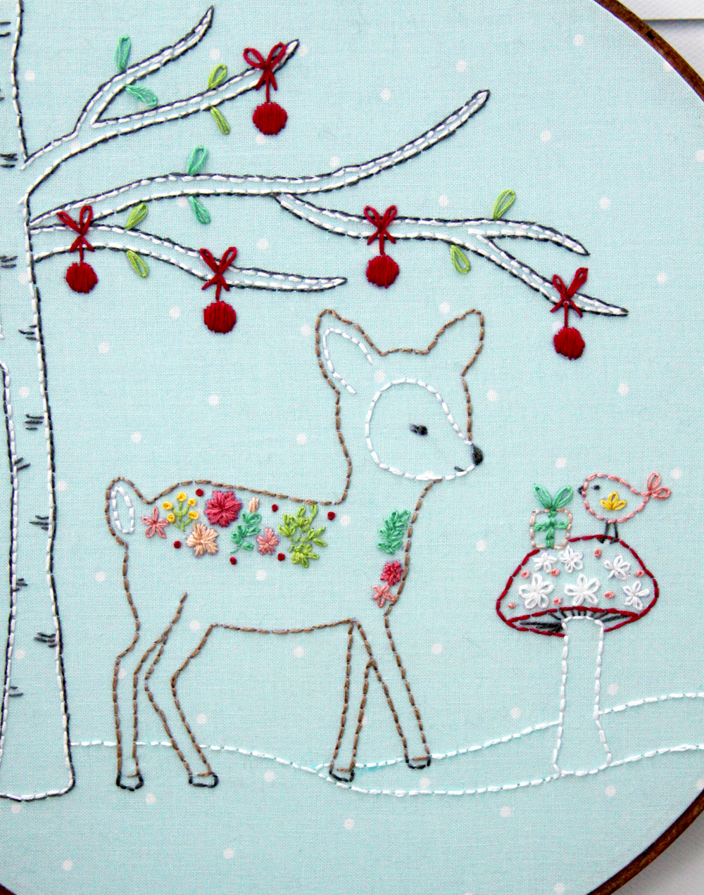Woodland Winter Christmas Embroidery Pattern