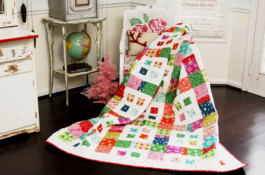 Colorful Christmas Quilt