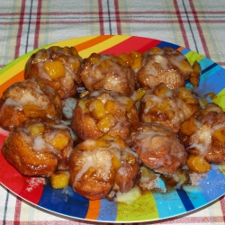 Easy Peachy Cinnamon Rolls