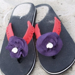 Summer Flower Flip Flops