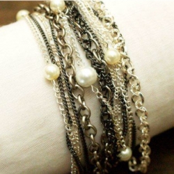 Chain & Pearl Bracelet