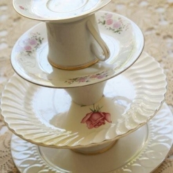 Anthro Inspired Serving Tower