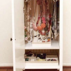 Ikea Nightstand to Jewelry Cabinet