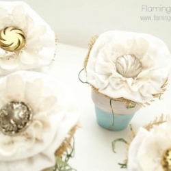 Wee Tiny Spring Button Flowers