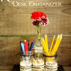 Rustic Desk Organizer