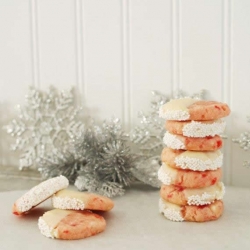 Cherry Almond Shortbread Cookies