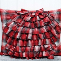 West Elm Ruffle Pillow