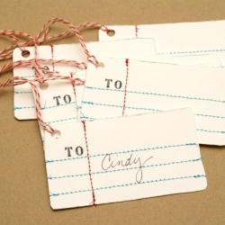Anthro Penmanship Gift Tags