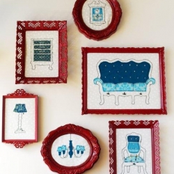 Stitched Furniture Silhouettes
