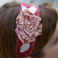 Frayed Flower Headband