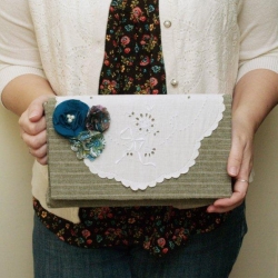 Vintage Lace Clutch