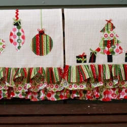 Colorful Christmas Dishtowels