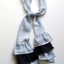 Ruffle Chiffon Scarf