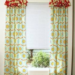 Bright & Cheery Ruffled Curtains