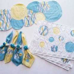 Circles & Waves Napkins and Placemats