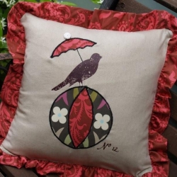 Parasol Birdie Pillow