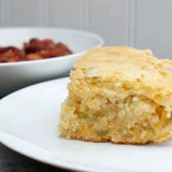 Super Moist Green Chile & Cheese Cornbread