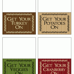 Thanksgiving Dinner Table Labels