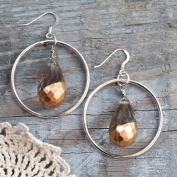 Simple Gold Dipped Earrings