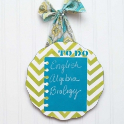 Chevron Chalkboard To Do Sign