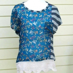 Anthropologie Knock Off Striped Interlude Top 