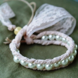 Lace & Pearl Bracelet