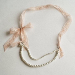 Lace & Pearl Necklace