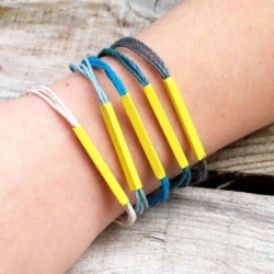 Stacked Ombre Cording Bracelets