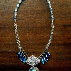 Anthro Mirela Fringe Necklace 