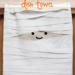 A Little Mummy Dishtowel