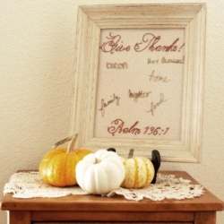 Give Thanks Wipe-off Frame