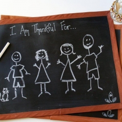 Thanksgiving Chalk Cloth Placemats